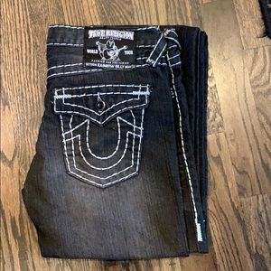 True religion black gray rainbow billy Jean